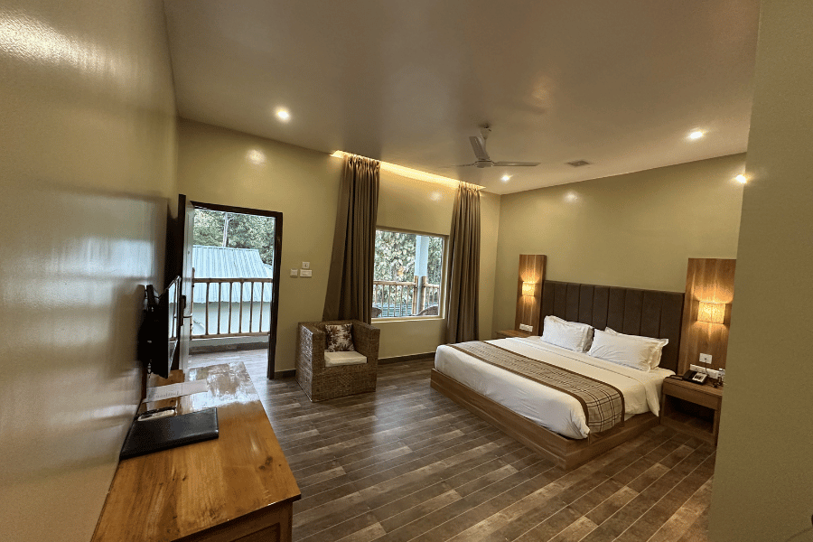 Superior King Room at Jungleciti House Kaziranga