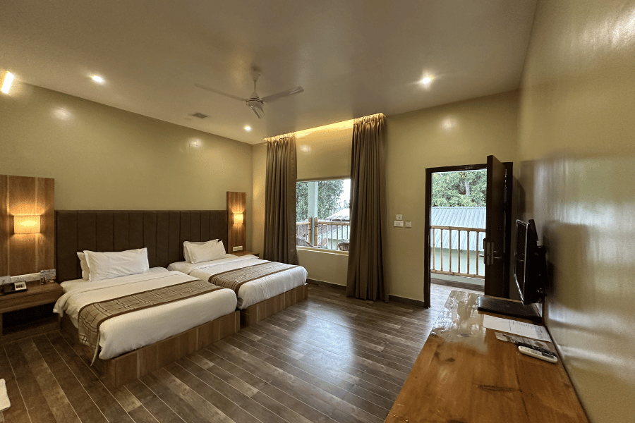 Superior Twin Room at Jungleciti House Kaziranga